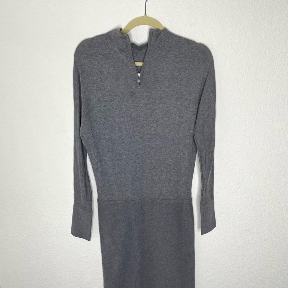 White House Black Market sweater dress Gray Neutral Dress size small Basic Y2K - Picture 5 of 6